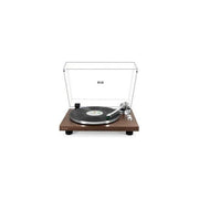 Rline RLTN22GWLN Giradischi Vinili Bluetooth Trazione a Cinghia 33 45 Giri Piatto 12'' Alluminio Cartuccia VM-95E Preamplificatore colore Noce Lucido