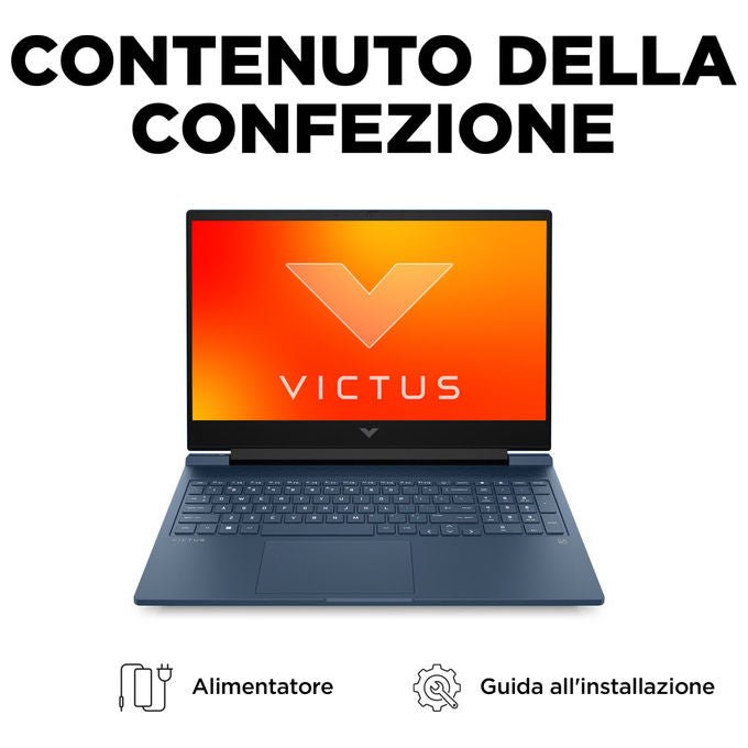 HP VICTUS16-R0028NL Victus Notebook Gaming 16.1'' Intel Core i7-13620H 16 GB DDR5 1 TB SSD NVIDIA GeForce RTX 4070 Wi-Fi 6 Windows 11 Home colore Nero