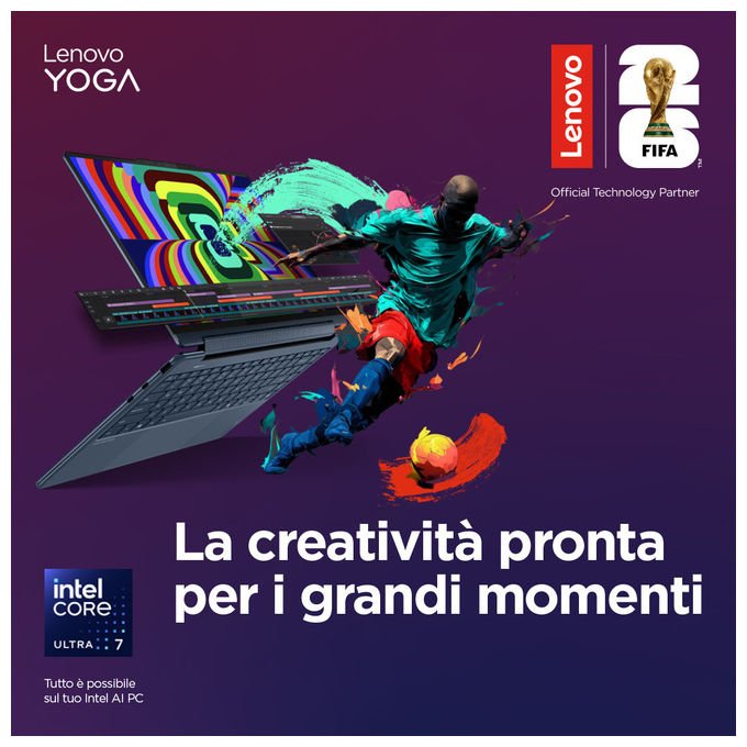 Lenovo 83JX00CFIX Yoga Slim 7 Copilot+ Notebook 14'' Intel Core Ultra 7 256V 16 GB 1 TB SSD Windows 11 Home colore Grigio