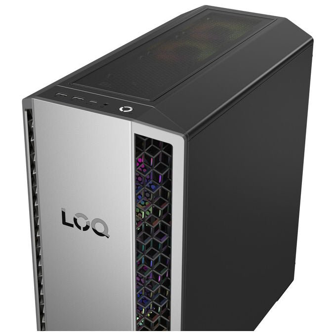 Lenovo 91DF004BYD LOQ Tower PC Gaming AMD Ryzen 7 8745HX 16 GB DDR5 SSD 1 TB NVIDIA GeForce RTX 5060 Ti 8 GB GDDR7 Windows 11 Home colore Nero
