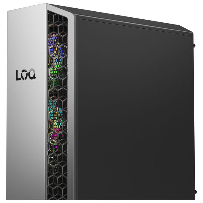 Lenovo 91DF004BYD LOQ Tower PC Gaming AMD Ryzen 7 8745HX 16 GB DDR5 SSD 1 TB NVIDIA GeForce RTX 5060 Ti 8 GB GDDR7 Windows 11 Home colore Nero