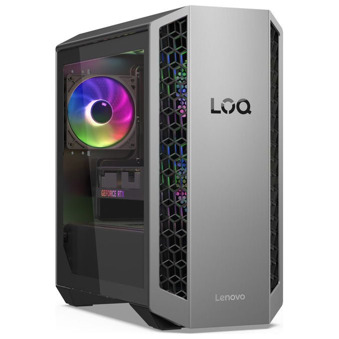Lenovo 91DF004BYD LOQ Tower PC Gaming AMD Ryzen 7 8745HX 16 GB DDR5 SSD 1 TB NVIDIA GeForce RTX 5060 Ti 8 GB GDDR7 Windows 11 Home colore Nero