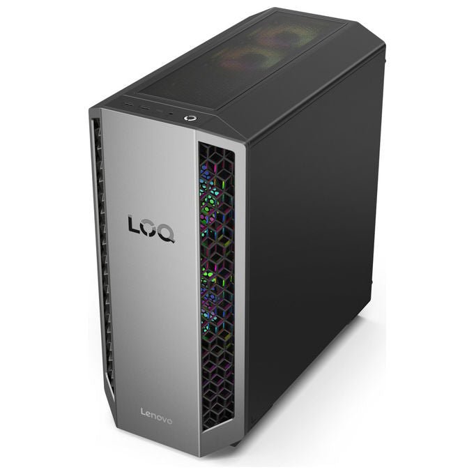 Lenovo 91DF004BYD LOQ Tower PC Gaming AMD Ryzen 7 8745HX 16 GB DDR5 SSD 1 TB NVIDIA GeForce RTX 5060 Ti 8 GB GDDR7 Windows 11 Home colore Nero