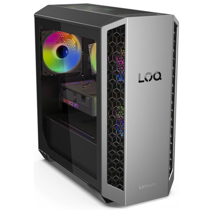 Lenovo 91DF004BYD LOQ Tower PC Gaming AMD Ryzen 7 8745HX 16 GB DDR5 SSD 1 TB NVIDIA GeForce RTX 5060 Ti 8 GB GDDR7 Windows 11 Home colore Nero