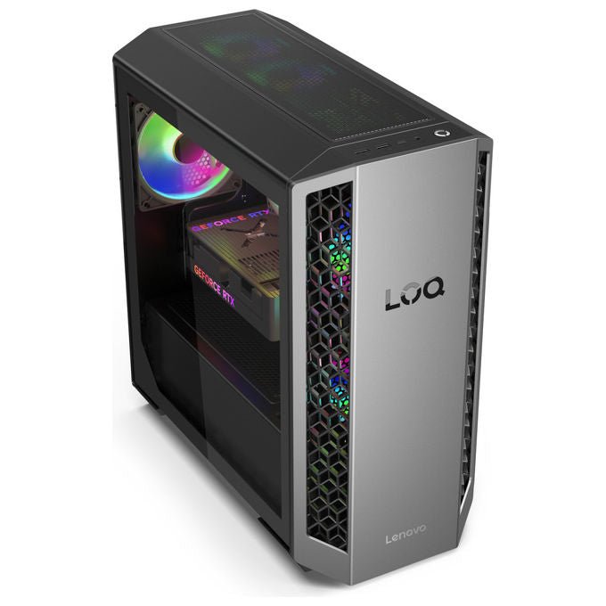 Lenovo 91DF009DYD LOQ Tower PC Gaming AMD Ryzen 7 8745HX 16 GB DDR5 512 GB SSD NVMe RTX 5050 8 GB Win 11 Home colore Nero