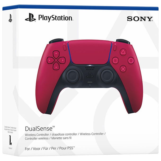 Sony P5AEPJSNY02300 DualSense v3 Controller Wireless PS5 Bluetooth USB Feedback Aptico Grilletti Adattivi colore Rosso