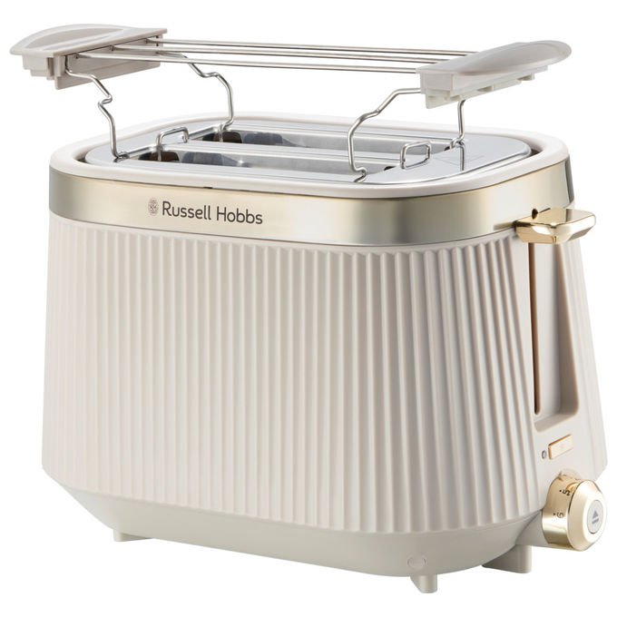 Russell Hobbs 26761-56 Bronte Tostapane 2 fette 980 W 6 livelli scongelamento riscaldamento Lift and Look colore Pietra