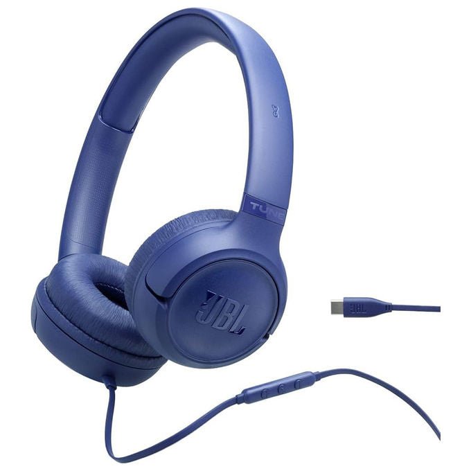JBL JBLT530BLU Tune 530 Cuffie On Ear con Filo Driver 33 mm Pure Bass Microfono Integrato Pieghevole Jack 3.5 mm colore Blu