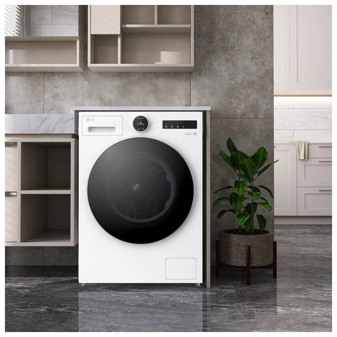 LG F4X9009TWCE Serie X9 Lavatrice Frontale 9 Kg 1400 rpm Classe A Wi-Fi AI Wash TurboWash 360 Steam+ (85x60x56 cm) colore Bianco