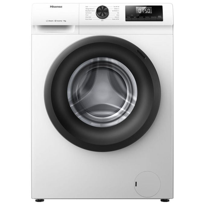 Hisense WF1Q9041BW Lavatrice Frontale 9 Kg 1400 rpm Classe A Inverter Vapore 15 Programmi (85x59.5x54 cm) colore Bianco