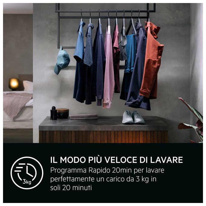 AEG LR7FH94VY Serie 7000 Lavatrice Carica Frontale 9 Kg 1400 rpm Classe A ProSteam Wi-Fi 74 dB (85x60x57 cm) colore Bianco