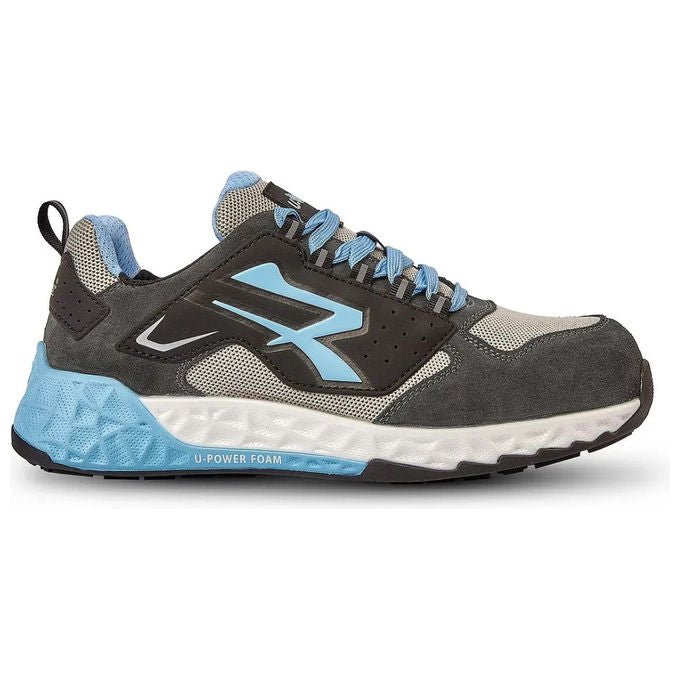 U-Power 0RT20016 Arya RED STRATOS Scarpa Antinfortunistica Bassa S1P ESD HI HRO FO SR Taglia 44 colore Grigio Azzurro