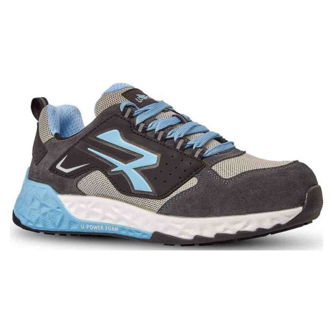 U-power RT20016 Red Stratos Scarpe Antinfortunistiche Basse S1PS HI HRO FO ESD SR Metalfree colore Nero Grigio