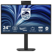 Philips 24B2N3200JH-00 Serie 3000 Monitor PC 23.8'' IPS Full HD 1920x1080 120Hz 4ms Webcam 5MP Altoparlanti USB Hub VESA colore Nero