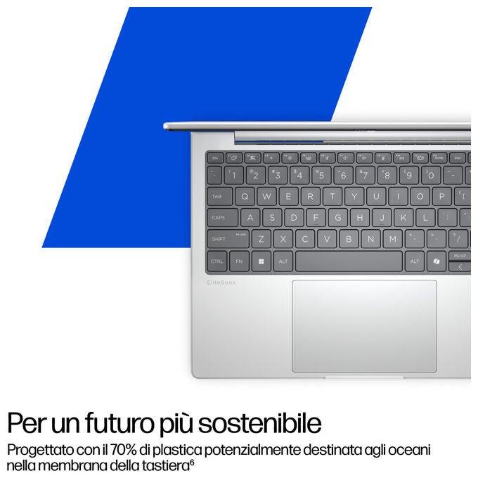HP D76L9ET EliteBook 8 G1i Notebook 14'' Intel Core Ultra 5 226V 16 GB RAM 512 GB SSD Wi-Fi 7 Windows 11 Pro colore Argento