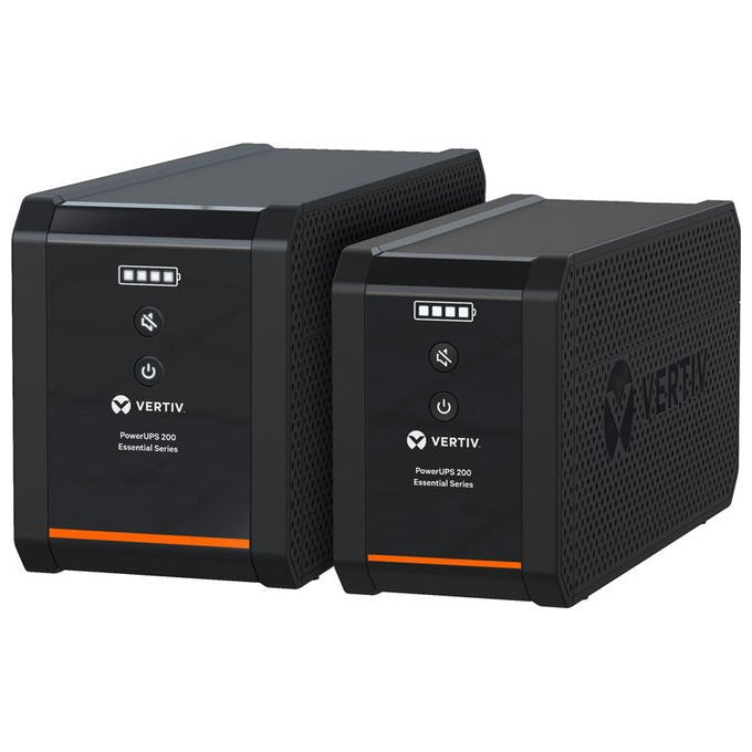 Vertiv PSA6E-1600IT-SCH PowerUPS 200 Essential Gruppo di Continuita' UPS Line Interactive 1600VA 925W 5 Prese Schuko AVR colore Nero
