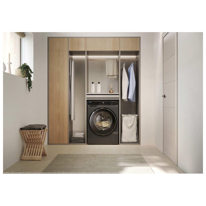 Haier HW130BP14357GUIT X Series 5 Lavatrice Frontale 13 Kg 1400 rpm Classe A Wi-Fi Vapore AI PowerDrive (85x60x66 cm) colore Antracite