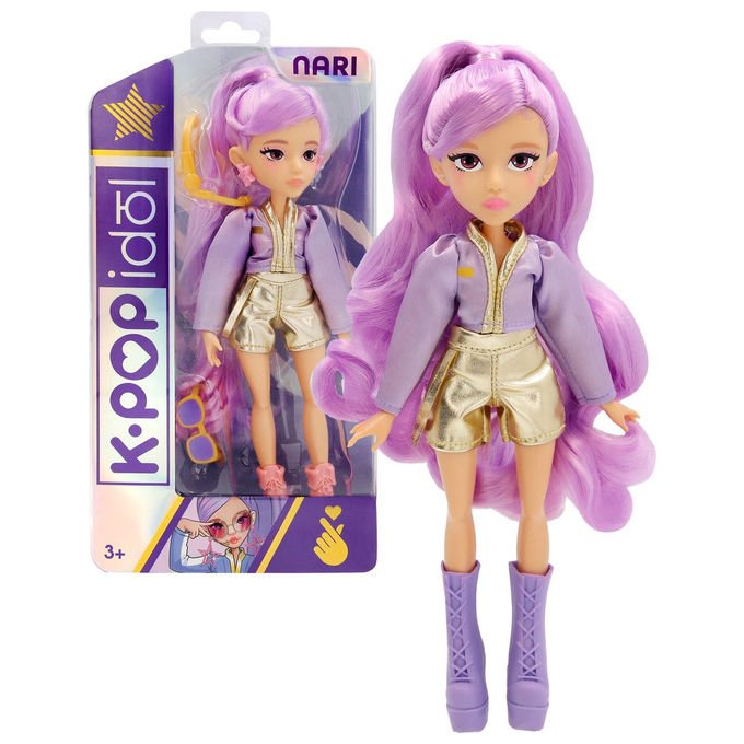 IMC Toys IM932999 K-Pop Idol Nari Fashion Doll Capelli Lavanda 26 cm colore Multicolore