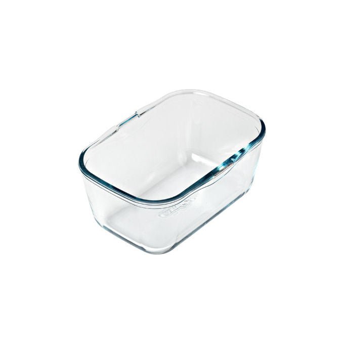 Pyrex 300U300 Pirofila da forno rettangolare vetro borosilicato 1.5 L con manico in acciaio air fryer colore Trasparente