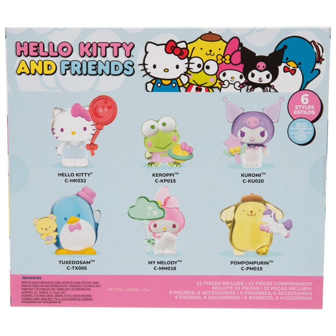 Giochi Preziosi HKT11 Hello Kitty Set 6 Mini Figure in PVC con Accessori 5 cm colore Multicolore