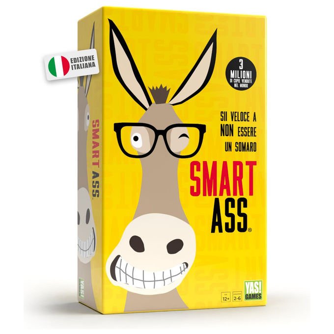 Yas Games 01375ROC Smart Ass Party Game 2-6 Giocatori 12+ anni 360 Carte in Italiano