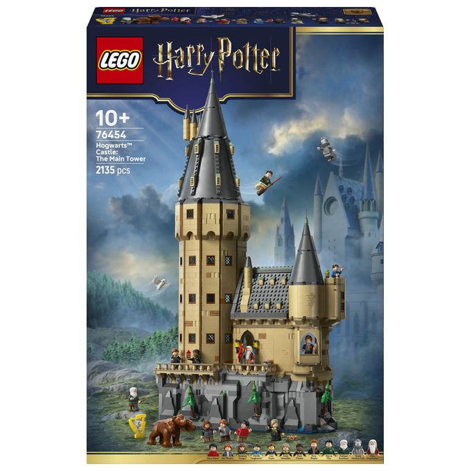 Lego 76454 Harry Potter Set da Costruzione Castello di Hogwarts Torre della Grande Scalinata Principale 2135 pezzi 12 Minifigure colore Multicolore