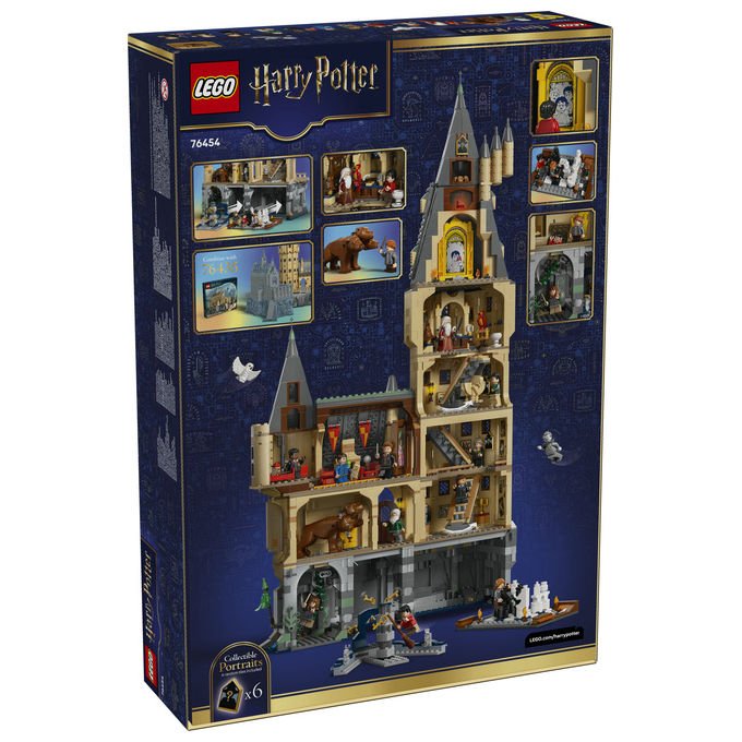 Lego 76454 Harry Potter Set da Costruzione Castello di Hogwarts Torre della Grande Scalinata Principale 2135 pezzi 12 Minifigure colore Multicolore