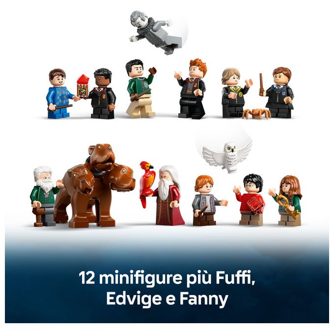 Lego 76454 Harry Potter Set da Costruzione Castello di Hogwarts Torre della Grande Scalinata Principale 2135 pezzi 12 Minifigure colore Multicolore