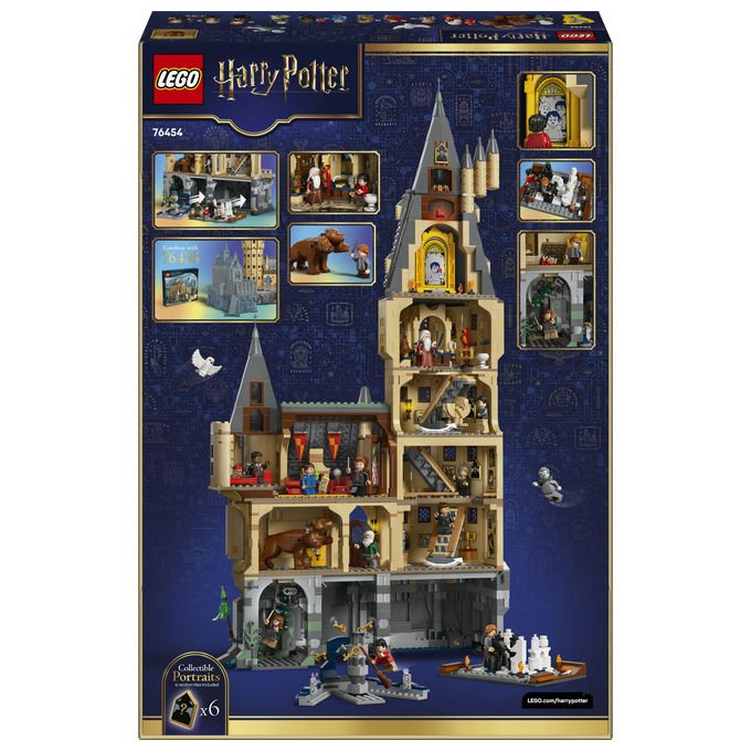 Lego 76454 Harry Potter Set da Costruzione Castello di Hogwarts Torre della Grande Scalinata Principale 2135 pezzi 12 Minifigure colore Multicolore