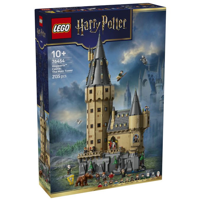 Lego 76454 Harry Potter Set da Costruzione Castello di Hogwarts Torre della Grande Scalinata Principale 2135 pezzi 12 Minifigure colore Multicolore