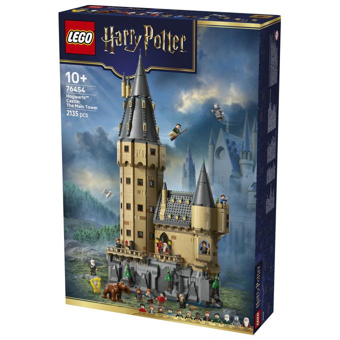 Lego 76454 Harry Potter Set da Costruzione Castello di Hogwarts Torre della Grande Scalinata Principale 2135 pezzi 12 Minifigure colore Multicolore