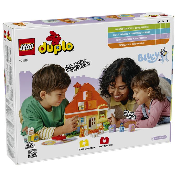 Lego 10459 DUPLO Bluey Set da Costruzione Casa della Famiglia con Gioco di Memoria 83 pezzi 3+ colore Multicolore