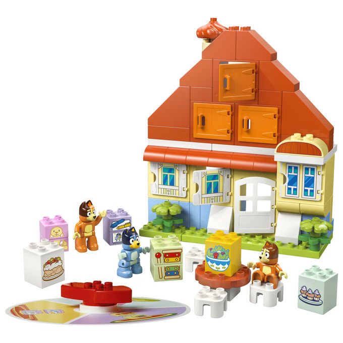 Lego 10459 DUPLO Bluey Set da Costruzione Casa della Famiglia con Gioco di Memoria 83 pezzi 3+ colore Multicolore