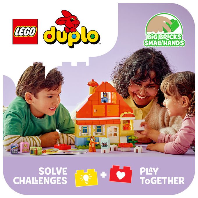 Lego 10459 DUPLO Bluey Set da Costruzione Casa della Famiglia con Gioco di Memoria 83 pezzi 3+ colore Multicolore