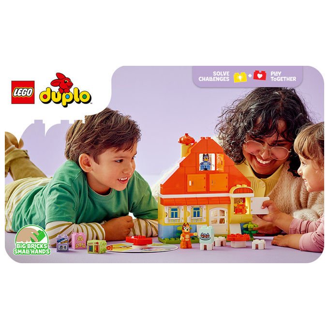 Lego 10459 DUPLO Bluey Set da Costruzione Casa della Famiglia con Gioco di Memoria 83 pezzi 3+ colore Multicolore
