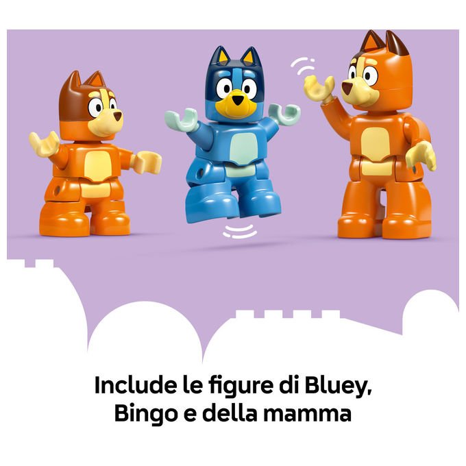 Lego 10459 DUPLO Bluey Set da Costruzione Casa della Famiglia con Gioco di Memoria 83 pezzi 3+ colore Multicolore