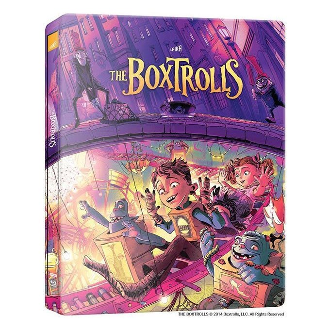 Plaion Pictures Boxtrolls Le Scatole Magiche Steelbook Blu-ray 4K Ultra HD Edizione Limitata 10° Anniversario Animazione 2 Dischi