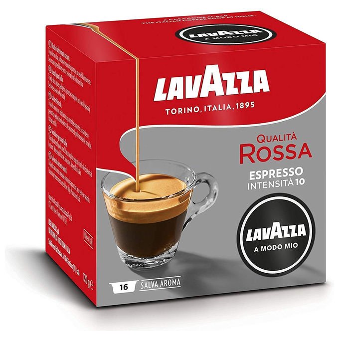 Lavazza Capsule Caffe' Qualita' Rossa compatibili A Modo Mio 72 capsule 540 g