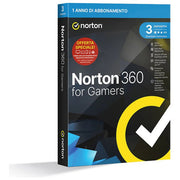 Norton 21483816 360 For Gamers 2026 Software Sicurezza ESD 3 Dispositivi 50 GB Backup Cloud Windows macOS Android iOS