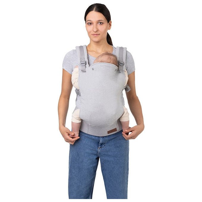 MoMi NOSI00003 COLLET Marsupio Ergonomico 2 posizioni 3-48 mesi portata 20 Kg colore Grigio