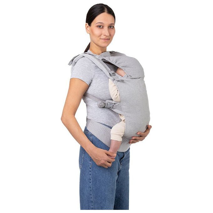 MoMi NOSI00003 COLLET Marsupio Ergonomico 2 posizioni 3-48 mesi portata 20 Kg colore Grigio