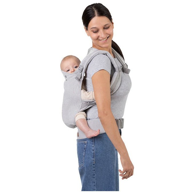 MoMi NOSI00003 COLLET Marsupio Ergonomico 2 posizioni 3-48 mesi portata 20 Kg colore Grigio
