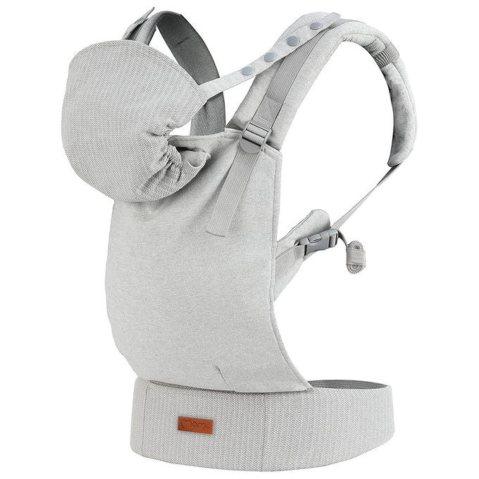 MoMi FLOW COLLET Marsupio Ergonomico 3 48 mesi 4 20 Kg 2 posizioni cappuccio rimovibile colore Nero