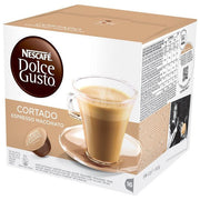 Nescafé 12121894 Dolce Gusto Espresso Macchiato Cortado Capsule Caffe' 16 pz colore Marrone