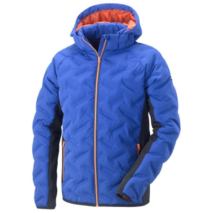 Neri Safety 422142-L Dakota Giacca Imbottita Uomo Poliestere Riciclato Cappuccio Staccabile Softshell colore Blu