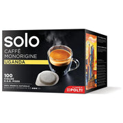 Solo BUGGD100 Caffe' Monorigine Uganda in Cialde E.S.E. 44mm 100% Arabica 100 Cialde Compostabili