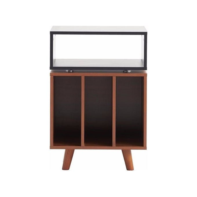 Norstone NORSTO70ABSWN Stockholm 700 Mobile Hi-Fi per Vinili e Componenti Audio Melammina colore Nero Satinato Noce