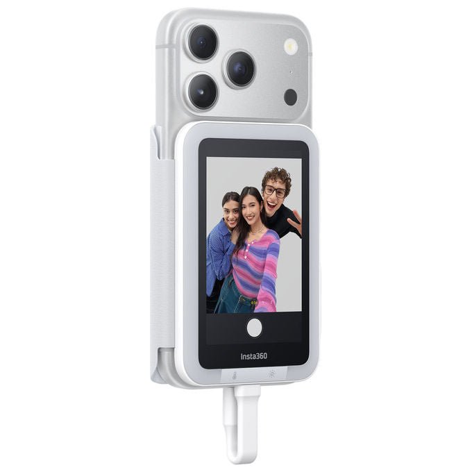 Insta360 SNAP Schermo Selfie Magnetico Touchscreen 3.5'' 480x800 pixel Luce LED Regolabile USB-C colore Bianco