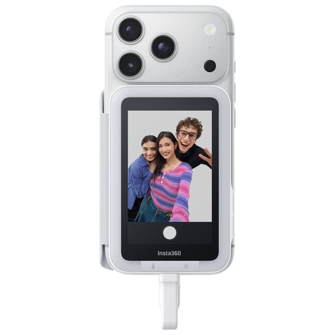 Insta360 SNAP Schermo Selfie Magnetico Touchscreen 3.5'' 480x800 pixel Luce LED Regolabile USB-C colore Bianco