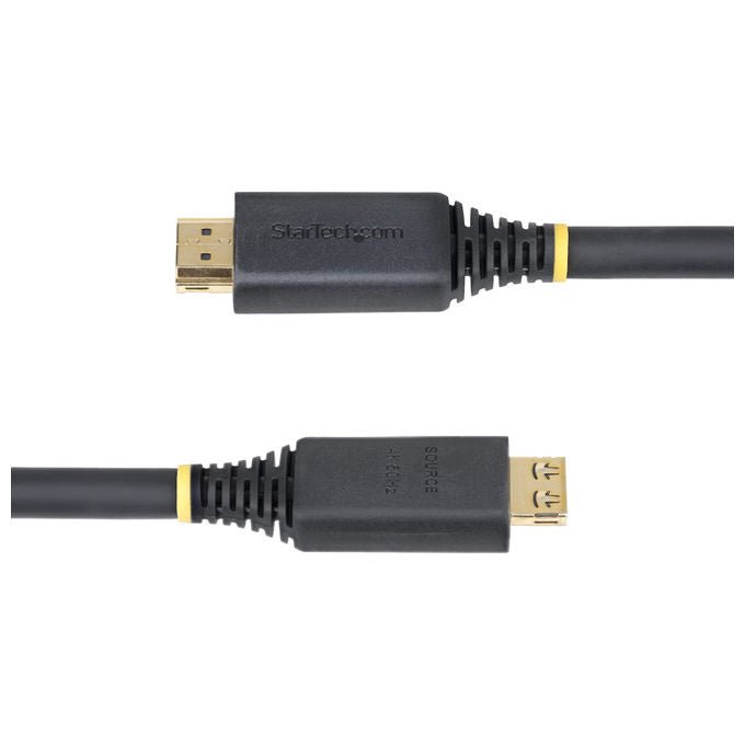 StarTech.com HDMI2-CABLE-GRIP-15M Cavo HDMI 2.0 Attivo Alta Velocita' 15 m 4K 60Hz 18 Gbps HDR10 ARC HDCP 2.2 TPE colore Nero